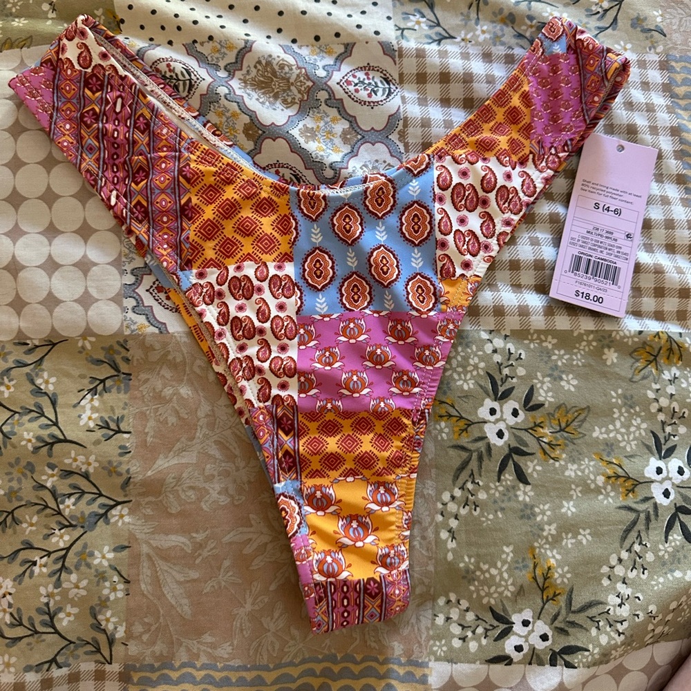 Patterned Bikini Bottoms